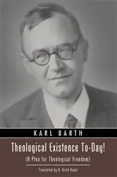Book cover of Theological Existence To-Day! by Karl Barth