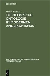 Book cover of Theologische Ontologie im modernen Anglikanismus by Martin Dietrich