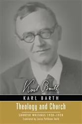 Book cover of Theology and Church by Unknown