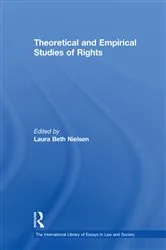 Book cover of Theoretical and Empirical Studies of Rights by Laura Beth Nielsen