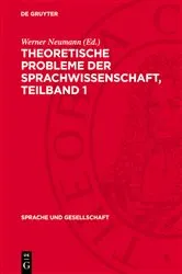 Book cover of Theoretische Probleme der Sprachwissenschaft, Teilband 1 by Werner Neumann