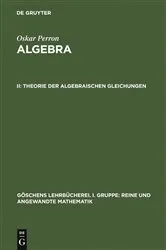 Book cover of Theorie der algebraischen Gleichungen (3rd ed.) by Unknown