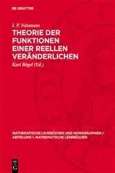 Book cover of Theorie der Funktionen einer reellen Veränderlichen (3rd ed.) by I. P. Natanson