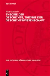 Book cover of Theorie der Geschichte, Theorie der Geschichtswissenschaft by Hans Schleier