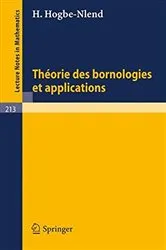 Book cover of Theorie des Bornologies et Applications by Unknown