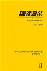 Book cover of Theories of Personality by David Lester