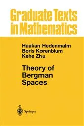 Book cover of Theory of Bergman Spaces by Hakan Hedenmalm