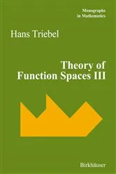 Book cover of Theory of Function Spaces III by Hans Triebel