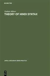 Book cover of Theory of Hindi syntax by Vladimír Miltner