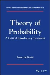Book cover of Theory of Probability by Bruno de Finetti