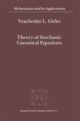 Book cover of Theory of Stochastic Canonical Equations by V.L. Girko