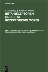 Book cover of Therapeutische Probleme, Epidemiologie, Toxikologie, Nutzen-Risiko-Abwägung by P. Grosdanoff