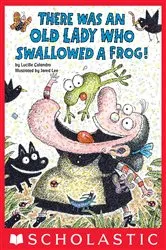 Book cover of There Was an Old Lady Who Swallowed a Frog! by Jared Lee