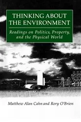 Book cover of Thinking About the Environment by Matthew Alan Cahn