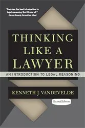 Book cover of Thinking Like a Lawyer (2nd ed.) by Kenneth J. Vandevelde