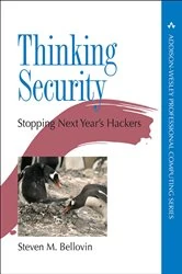 Book cover of Thinking Security by Steven M. Bellovin