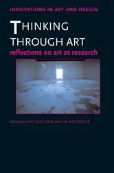 Book cover of Thinking Through Art by Katy Macleod