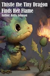 Book cover of Thistle the Tiny Dragon Finds Her Flame by Kelly Johnson