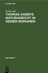 Book cover of Thomas Hardys Naturansicht in seinen Romanen by Frieda Vogt