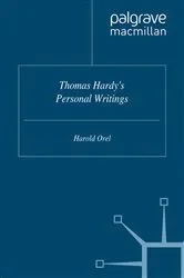 Book cover of Thomas Hardy's Personal Writings (2nd ed.) by H. Orel
