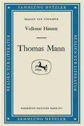 Book cover of Thomas Mann by Unknown