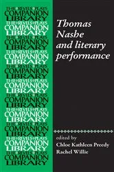 Book cover of Thomas Nashe and literary performance by Chloe Kathleen Preedy