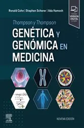Book cover of Thompson y Thompson. Genética y genómica en medicina (9th ed.) by Ronald Cohn