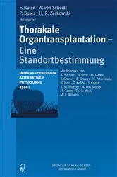 Book cover of Thorakale Organtransplantation by F. Rüter