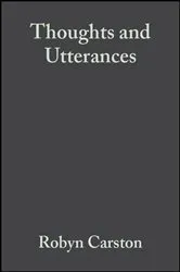 Book cover of Thoughts and Utterances by Unknown
