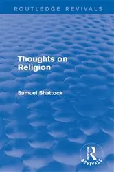 Book cover of Thoughts on Religion by Samuel Shattock