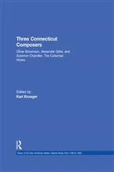 Book cover of Three Connecticut Composers by Karl Kroeger