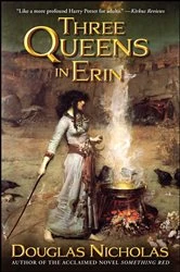 Book cover of Three Queens in Erin by Douglas Nicholas