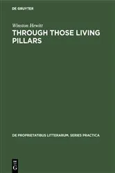 Book cover of Through those living pillars by Unknown