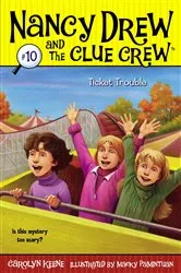 Book cover of Ticket Trouble by Carolyn Keene