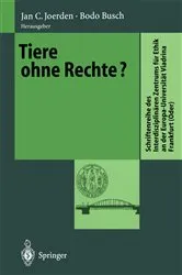 Book cover of Tiere ohne Rechte? by Jan C. Joerden