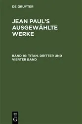 Book cover of Titan. Dritter und vierter Band (2nd ed.) by Jean Paul