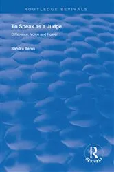 Book cover of To Speak as a Judge by Sandra Berns