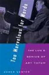Book cover of Too Marvelous for Words by James Lester