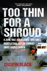Book cover of Too Thin for a Shroud by Crispin Black