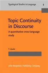 Book cover of Topic Continuity in Discourse by T. Givón
