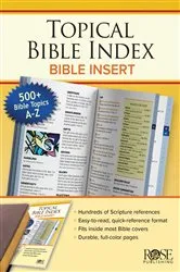 Book cover of Topical Bible Index by Rose Publishing
