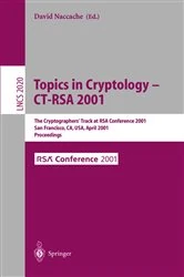 Book cover of Topics in Cryptology - CT-RSA 2001 by David Naccache