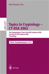 Book cover of Topics in Cryptology - CT-RSA 2002 by Bart Preneel