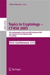 Book cover of Topics in Cryptology -- CT-RSA 2005 by Alfred John Menezes