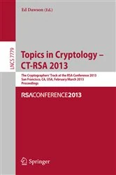 Book cover of Topics in Cryptology - CT- RSA 2013 by Ed Dawson