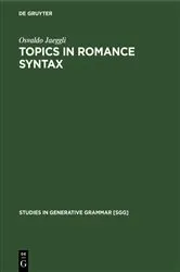 Book cover of Topics in Romance Syntax by Unknown