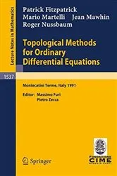 Book cover of Topological Methods for Ordinary Differential Equations by Patrick Fitzpatrick