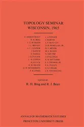 Book cover of Topology Seminar Wisconsin, 1965 by R. H. Bing