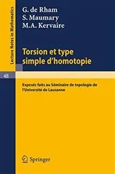 Book cover of Torsion et Type Simple d'Homotopie by Unknown