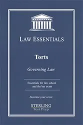 Book cover of Torts, Law Essentials by Sterling Test Prep